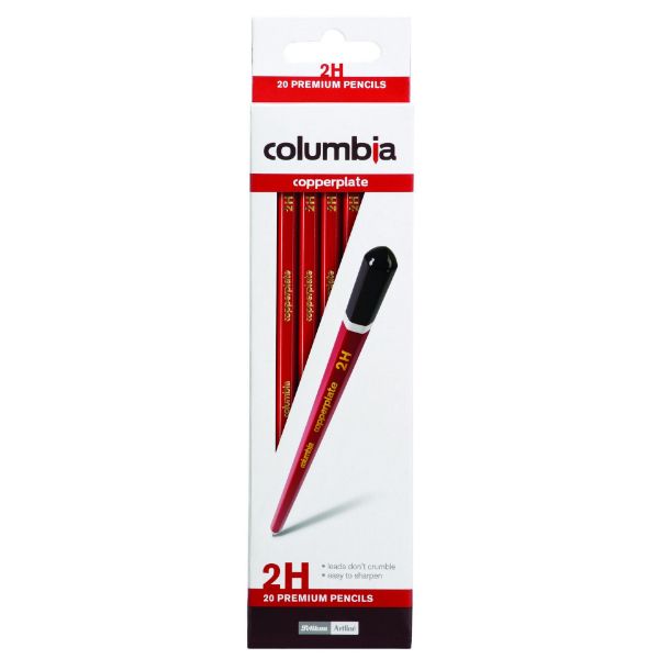 Picture of Columbia Copperplate Lead Pencil Hexagonal 2H, Single Pencil