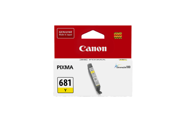 Picture of Canon CLI-681 Ink Cartridge, Yellow (CLI681Y)