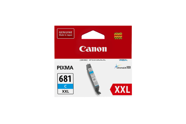 Picture of Canon CLI-681XXL Ink Cartridge, Cyan (CLI681XXLC)