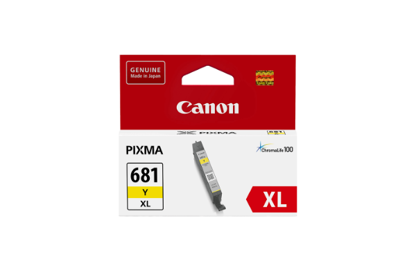 Picture of Canon CLI-681XL Ink Cartridge, Yellow (CLI681XLY)