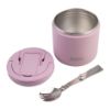 Picture of Oasis Stainless Steel Double Wall Insulated Food Flask Quick Release Lid & Spork 500ml Blush