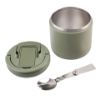 Picture of Oasis Stainless Steel Double Wall Insulated Food Flask Quick Release Lid & Spork 500ml Olive Green